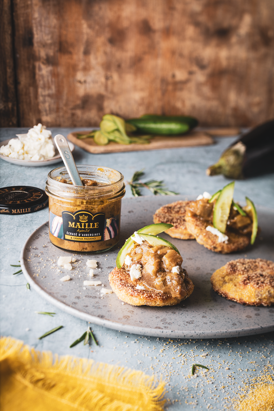 Petites Pitas express à l’écrasé d’Aubergine