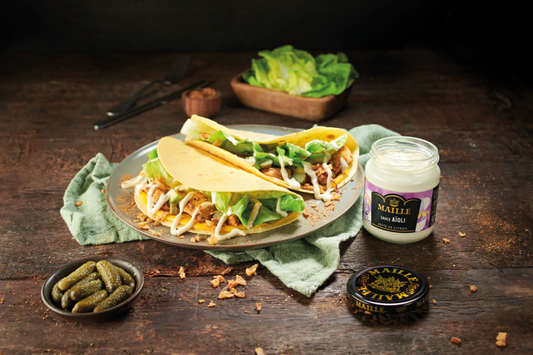 Tacos de poulet & sauce aïoli Maille