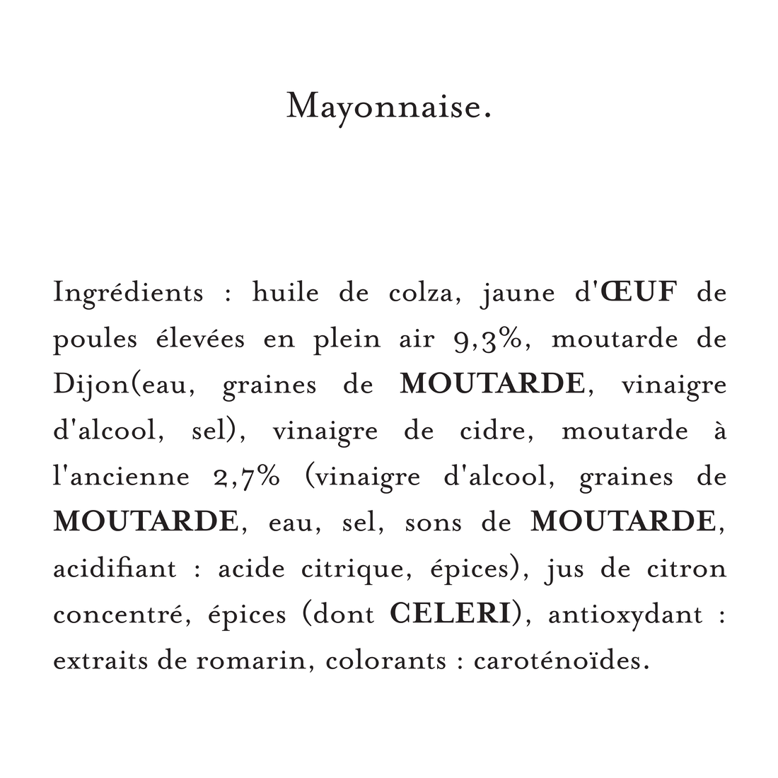 Mayonnaise Fins Gourmets Qualité traiteur bocal 320 G