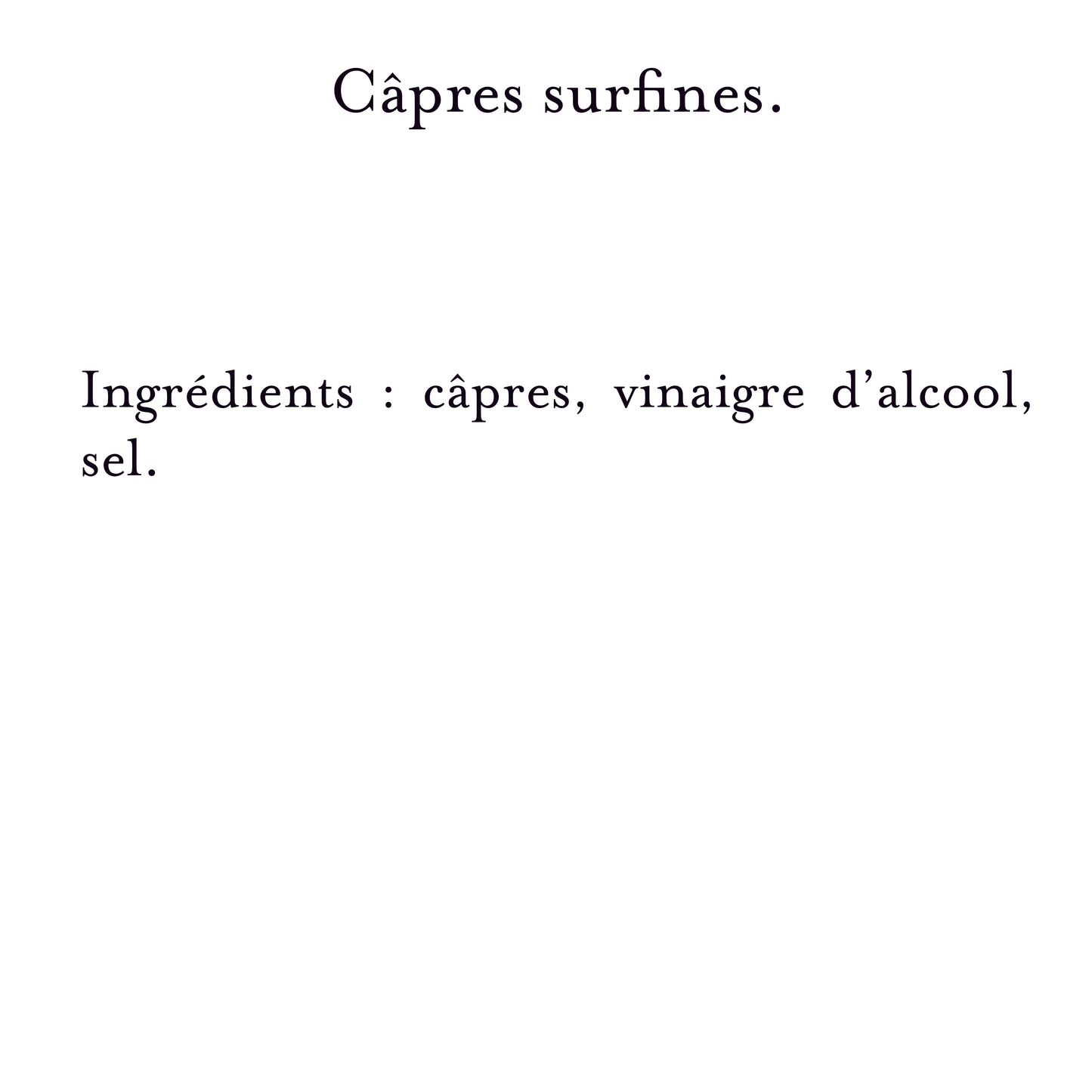 Câpres Surfines 85 g