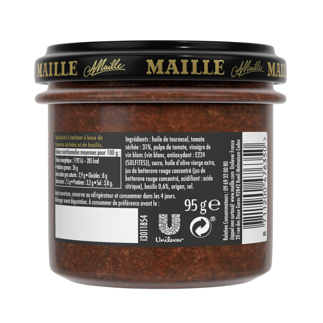 Maille Apéritif Tomates séchées & pointe de basilic 95 g