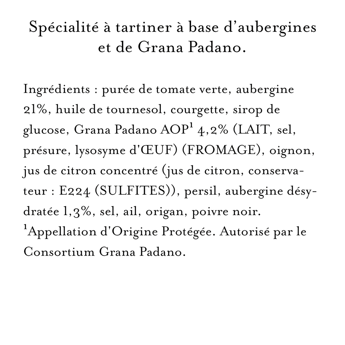 Maille Apéritif écrasé d’Aubergines & Grana Padano, 95 g