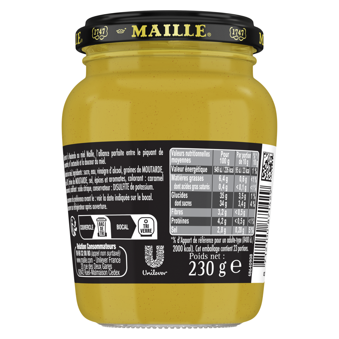 Moutarde Au Miel 230 g