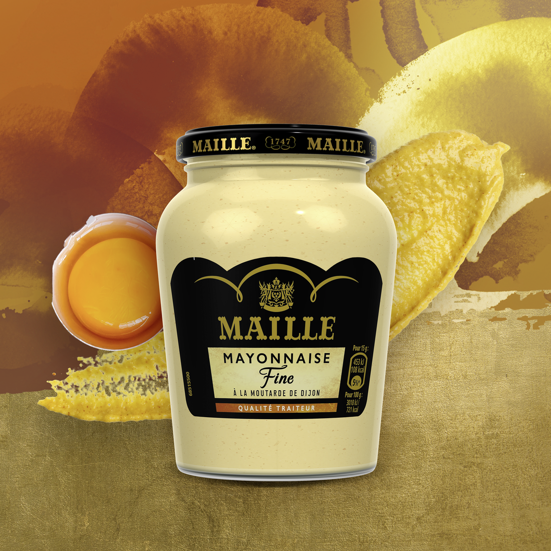 Mayonnaise Fine Qualité Traiteur Bocal 320 g