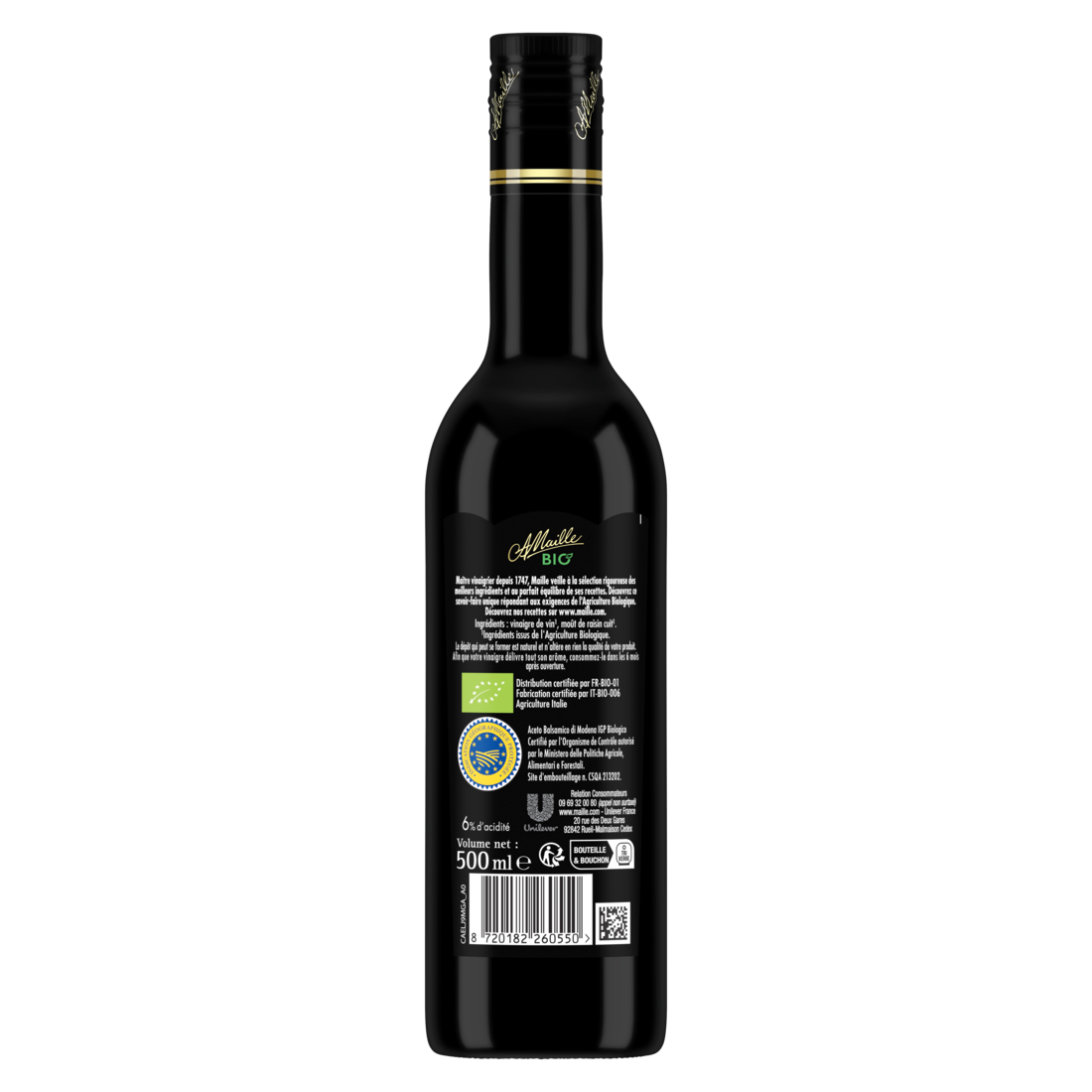 Maille Vinaigre Balsamique de Modène Bio, 500 ml