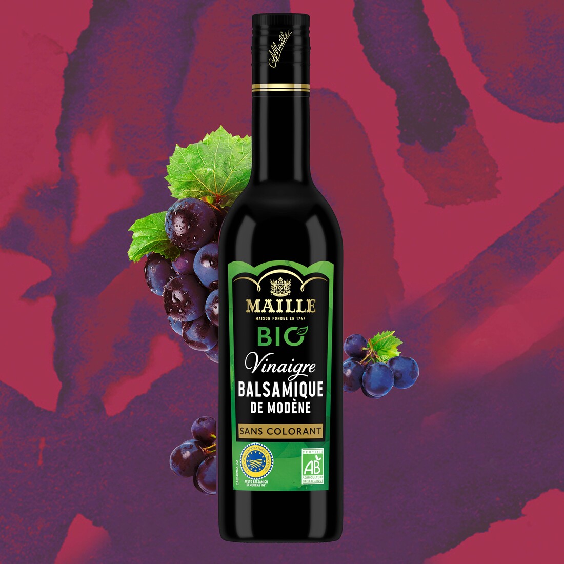 Maille Vinaigre Balsamique de Modène Bio, 500 ml