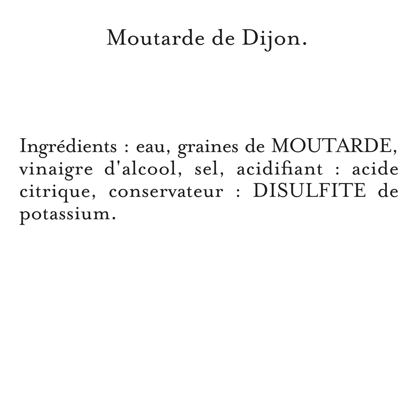L'Originale moutarde fine de Dijon verre 245 g