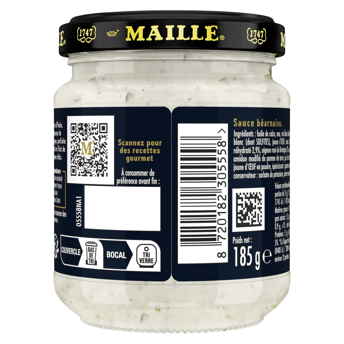Maille Sauce Béarnaise, Oignon rosé de Bretagne, 185g