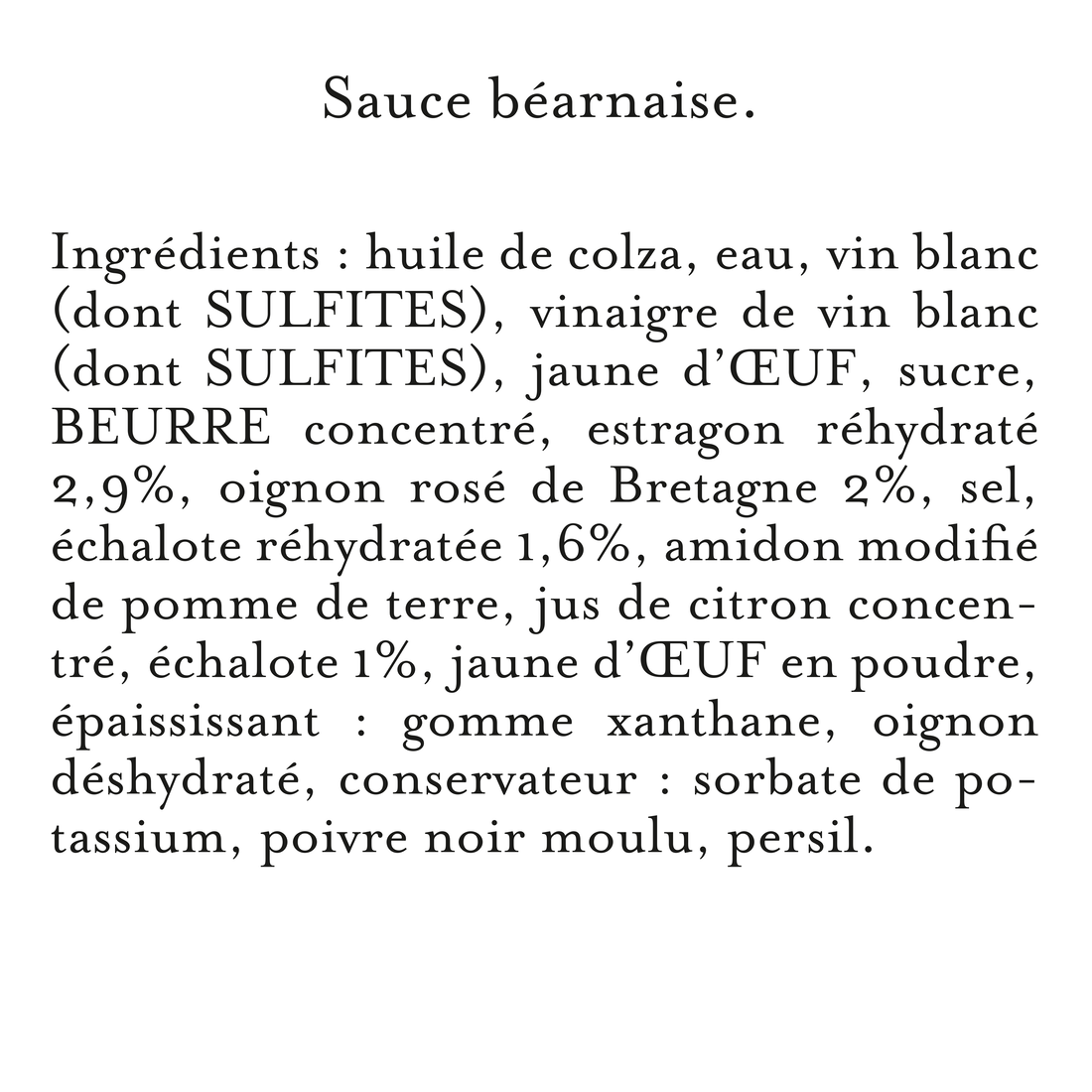 Maille Sauce Béarnaise, Oignon rosé de Bretagne, 185g