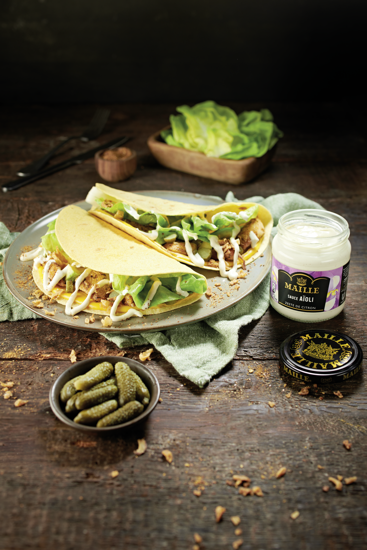 Maille Sauce Aïoli, Zeste de Citron, 185g