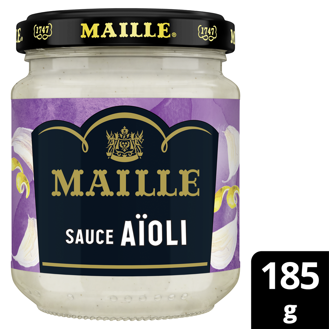 Maille Sauce Aïoli, Zeste de Citron, 185g