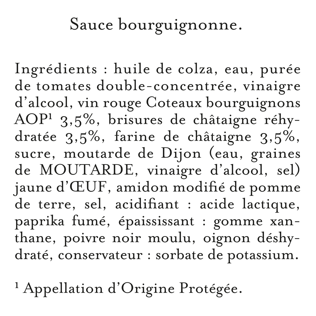 Sauce Bourguignonne 190G