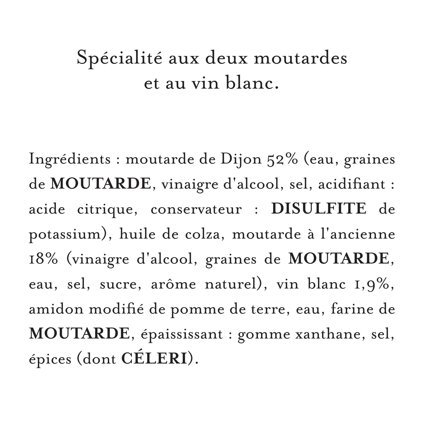Maille Fins Gourmets L'Originale spécialité aux deux moutardes et au vin blanc Bocal 320g
