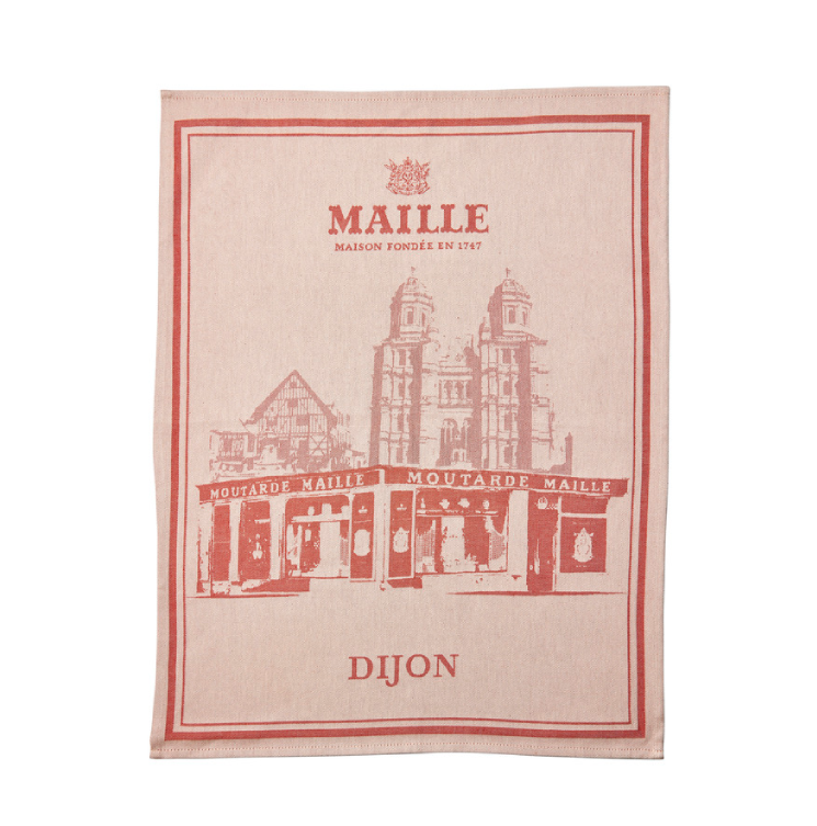 Torchon Dijon tissé par la Maison Moutet