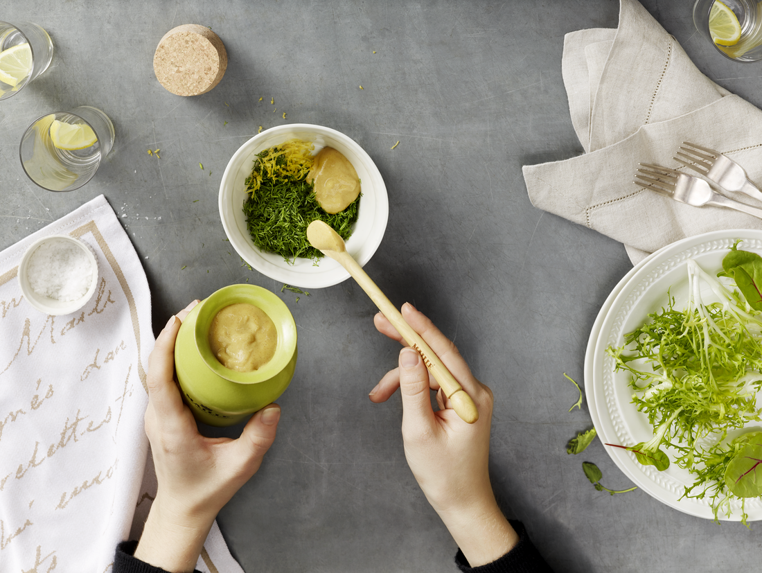 Spatule de dégustation gravée La Maison Maille 200mm