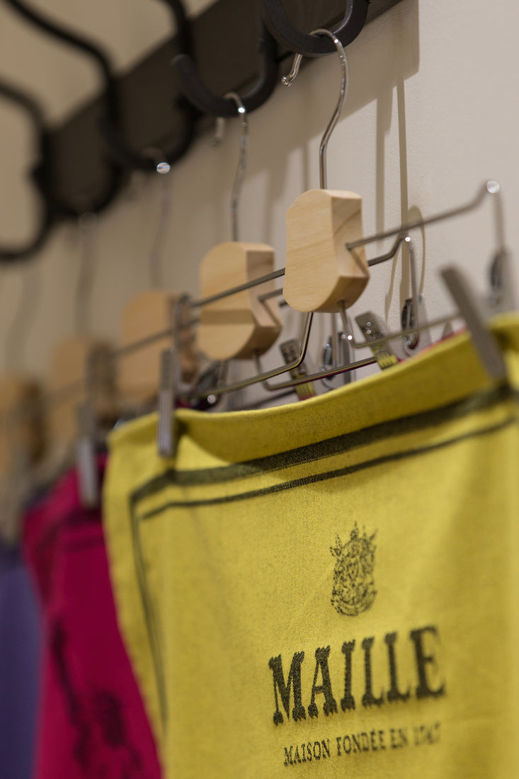 Linge de Maison, Torchon Dijon tissé par la Maison Moutet