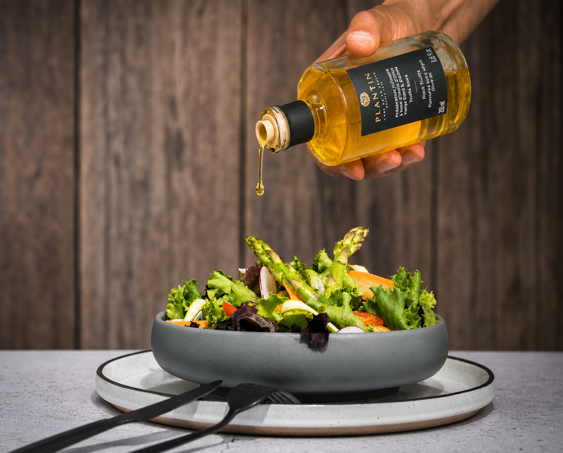 Huile d'Olive Vierge Extra Aromatisée Truffe Noire, 100ml - Plantin