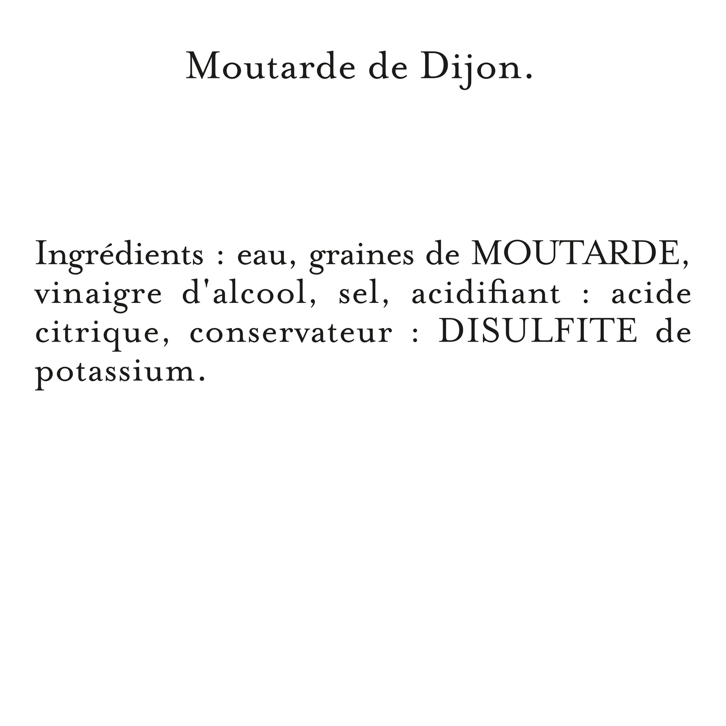 L'Originale Moutarde Fine De Dijon Bocal 360g