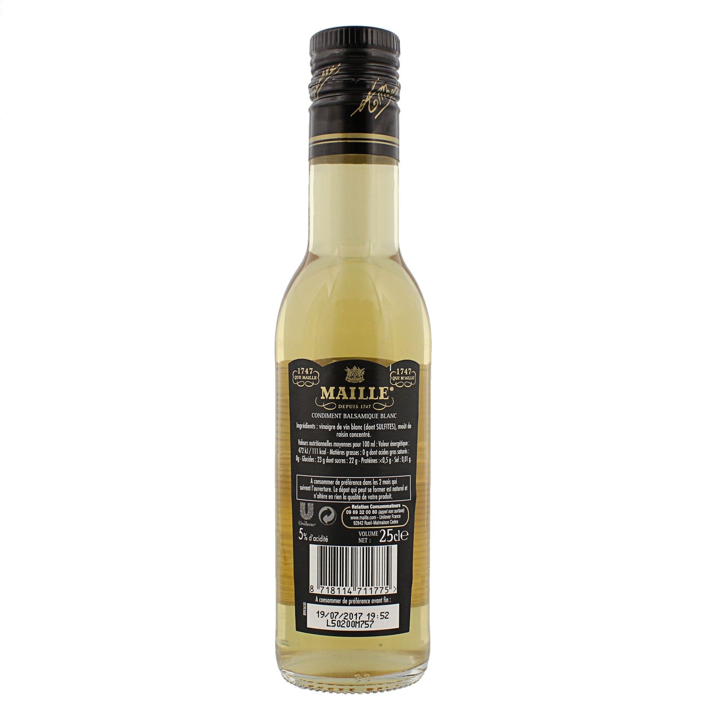 Condiment balsamique blanc 25CL