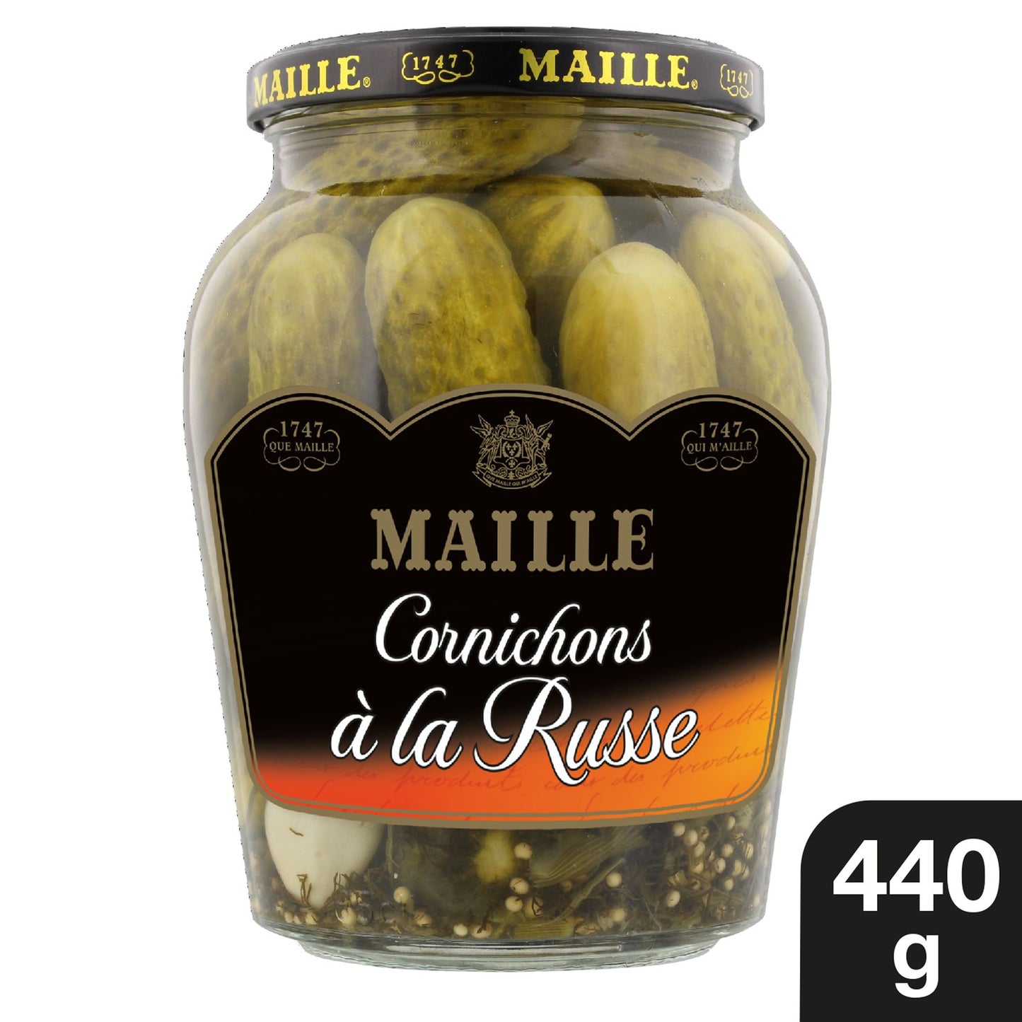 Cornichons à la Russe Bocal 440 g