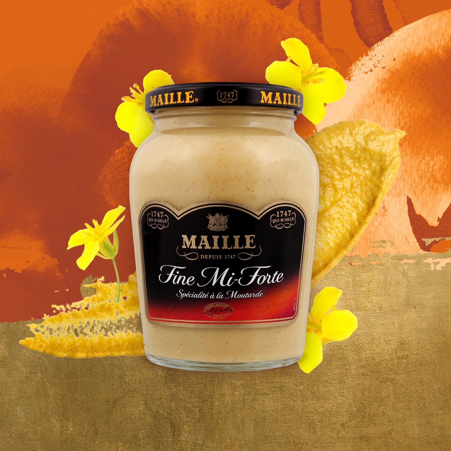 Spécialité à la Moutarde Fine Mi-Forte Bocal 355 g