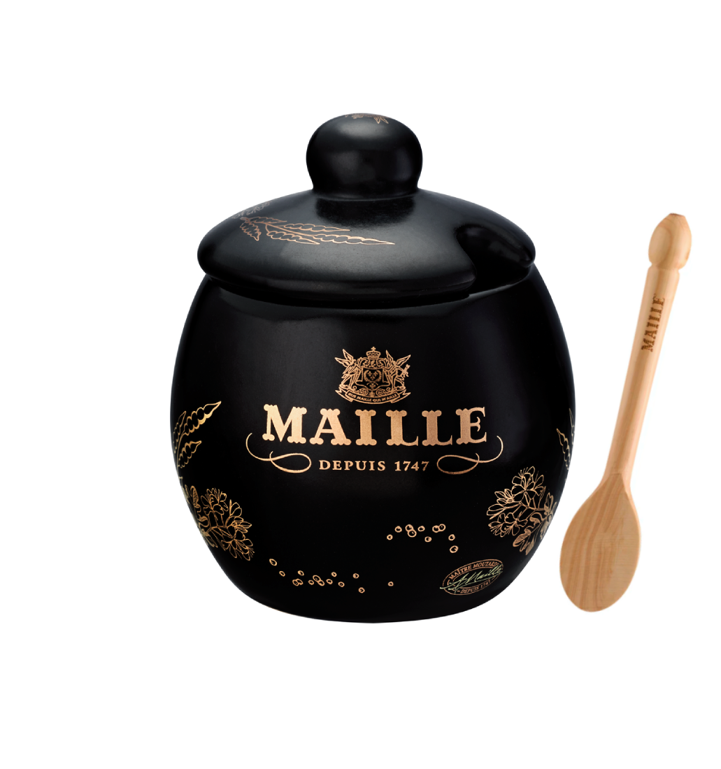 Moutardier gravé du blason de la Maison Maille | Actuellement offert à partir de 59€ d'achats