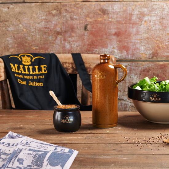 Cruchon bi matiere miel maille de la manufacture de digoin