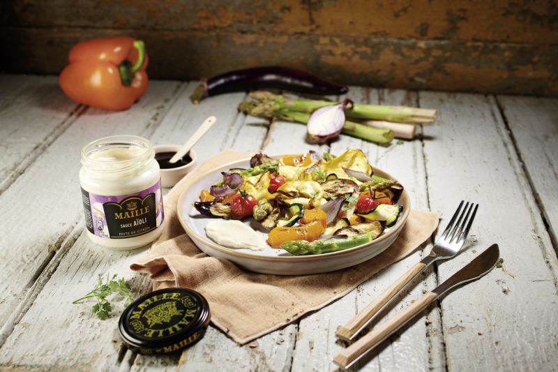 Légumes d’été grillés & sauce aïoli Maille