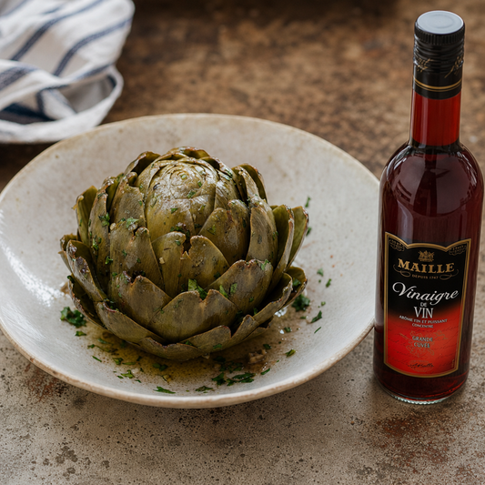 Artichaut vinaigrette au vinaigre de vin rouge | Maille
