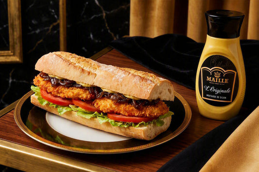 Sandwich poulet croustillant et moutarde | Maille