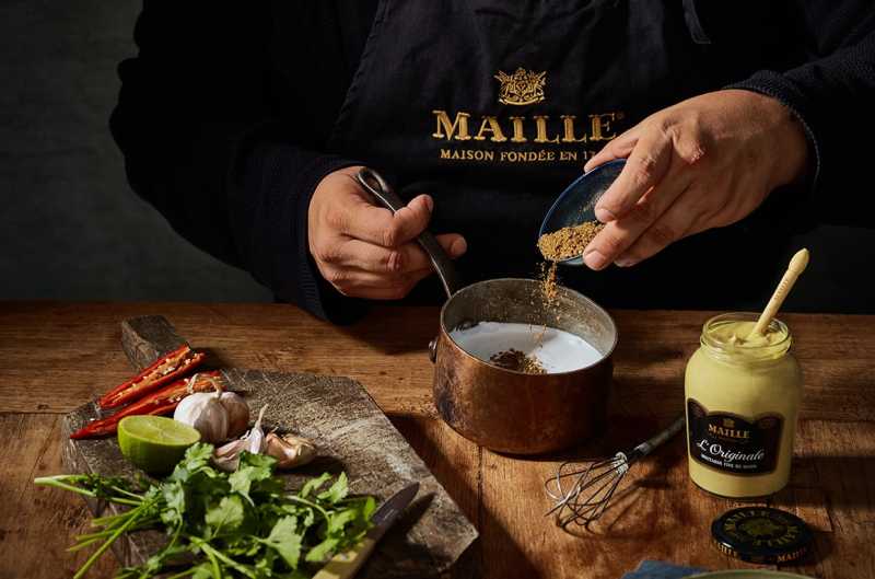 Sauce Moutarde au Miel Maille et coco