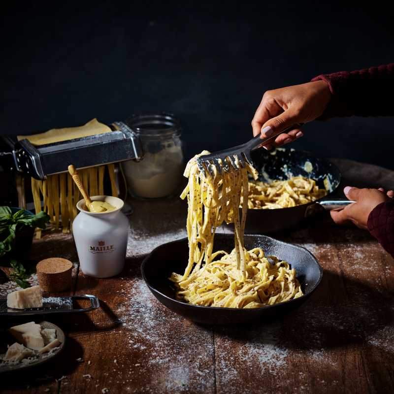 Pâtes au Parmesan et aux 2 Moutardes Maille