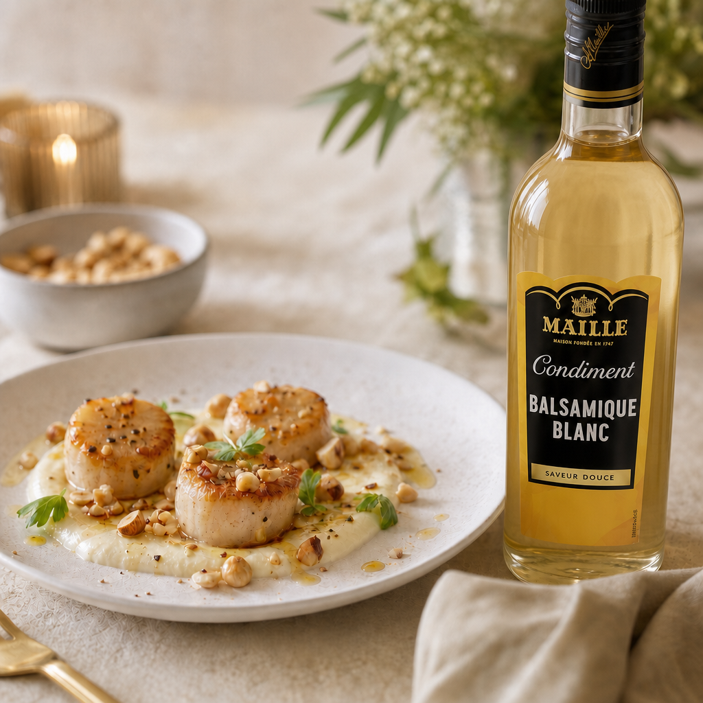 Saint-Jacques et réduction de balsamique blanc | Maille