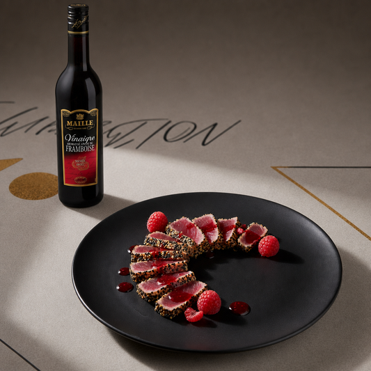 Tataki de thon au vinaigre de framboise | Maille