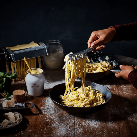 Pâtes au Parmesan et aux Moutardes Maille