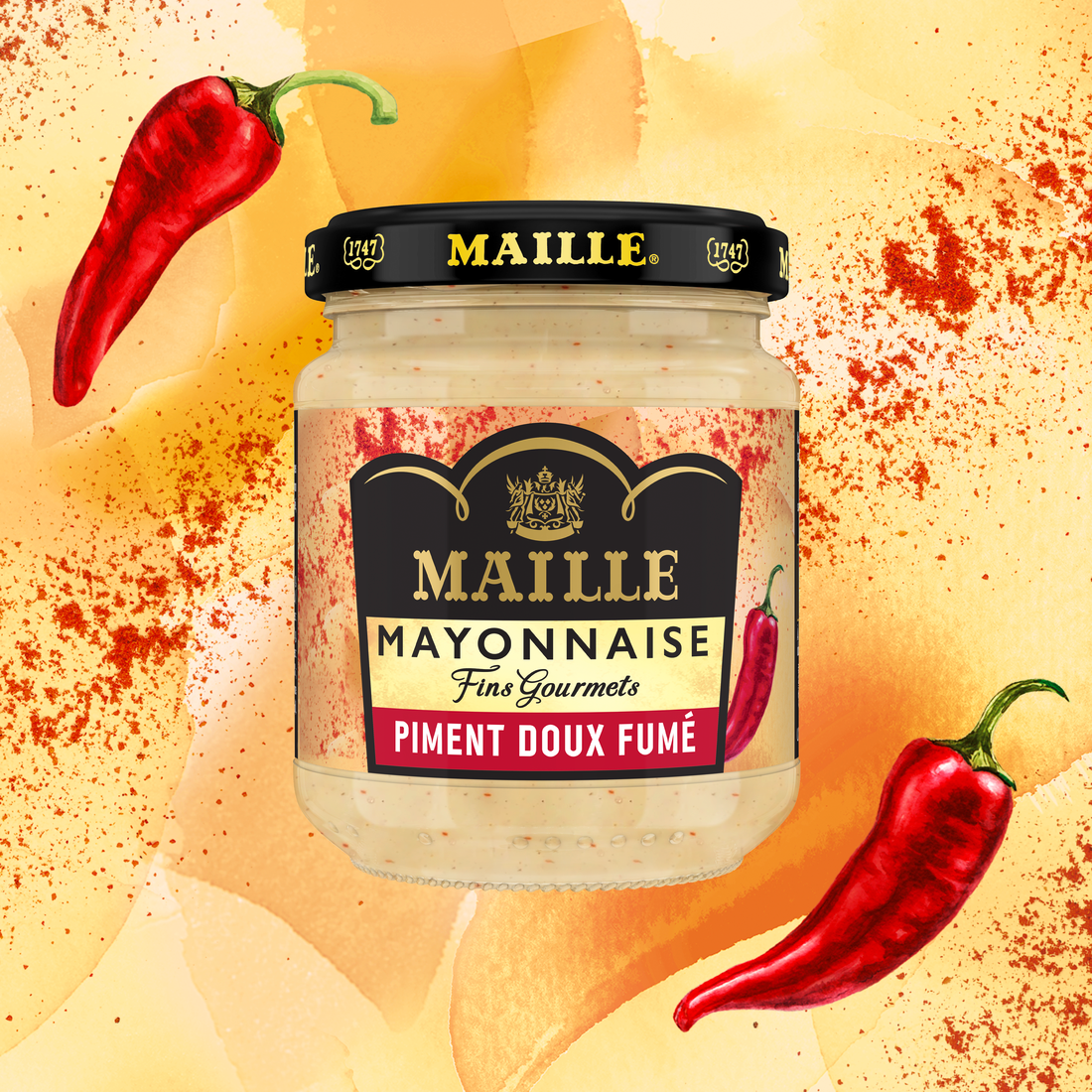 Mayonnaise Piment Doux 185G