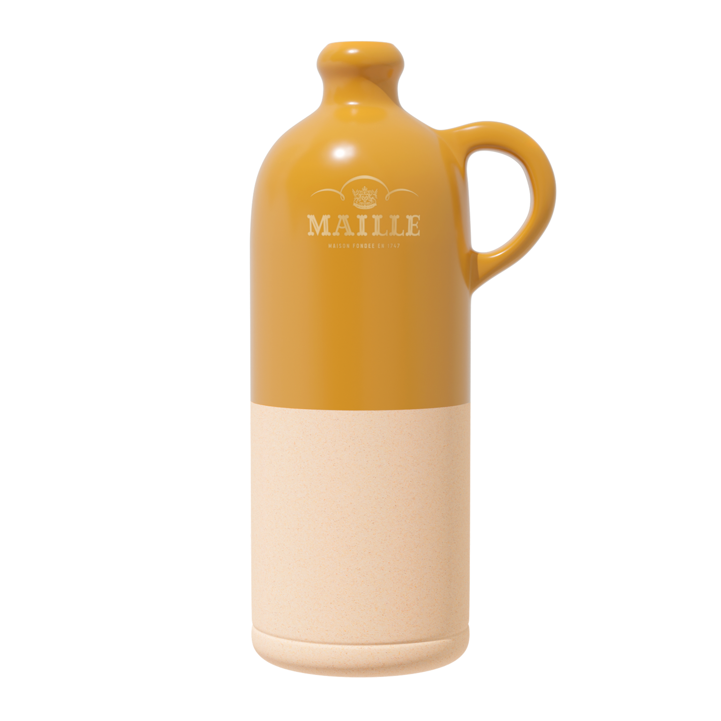 Cruchon Bi Matière Jonquille Maille de la Manufacture de Digoin