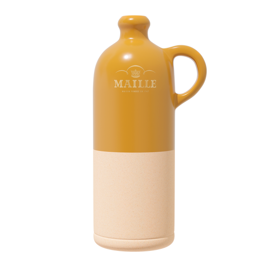 Cruchon Bi Matière Jonquille Maille de la Manufacture de Digoin
