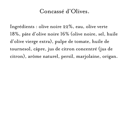 Maille Concassé d’Olives noires & vertes, 95 g