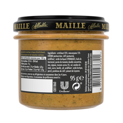 Maille Apéritif artichaut, mascarpone & tomates cerises 95g