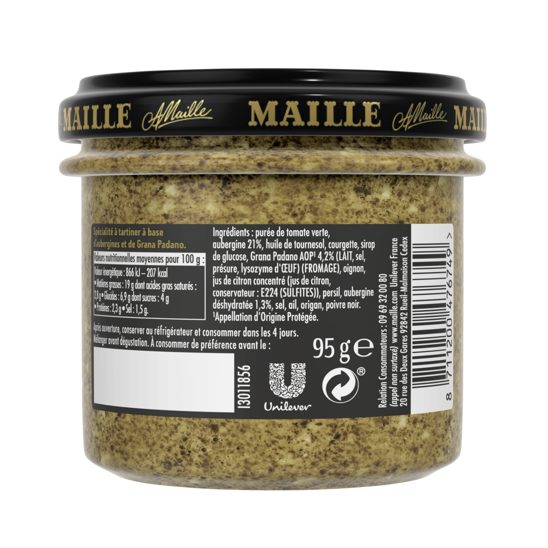 Maille Apéritif écrasé d’Aubergines & Grana Padano, 95 g