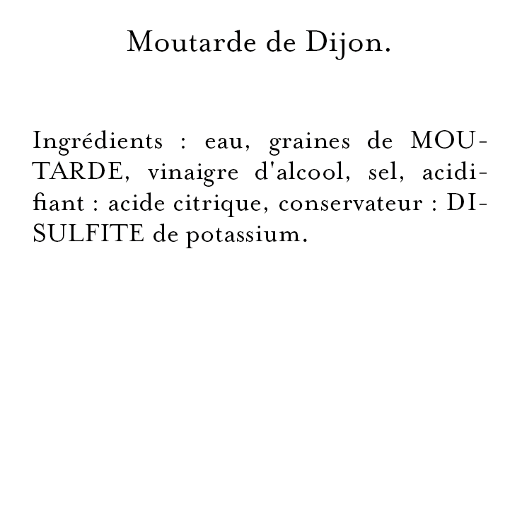 L'Originale Moutarde Fine De Dijon Verrine 165 g