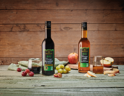 Maille Vinaigre de Cidre Adouci au Jus de Pomme Concentré BIO, 500 ml