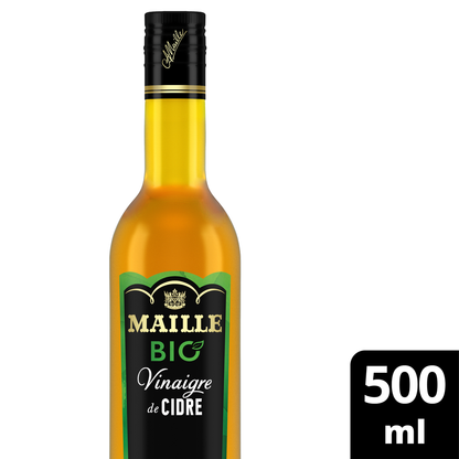 Maille Vinaigre de Cidre Adouci au Jus de Pomme Concentré BIO, 500 ml