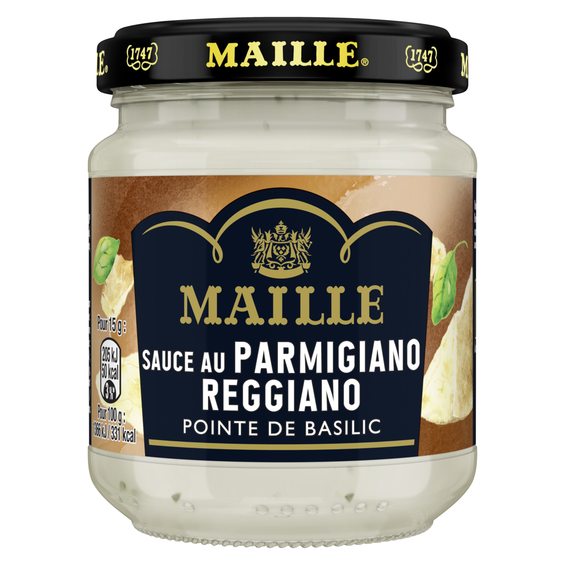 Maille Sauce au Parmigiano Reggiano, Pointe de Basilic, 190g