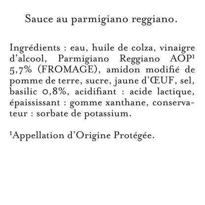 Maille Sauce au Parmigiano Reggiano, Pointe de Basilic, 190g