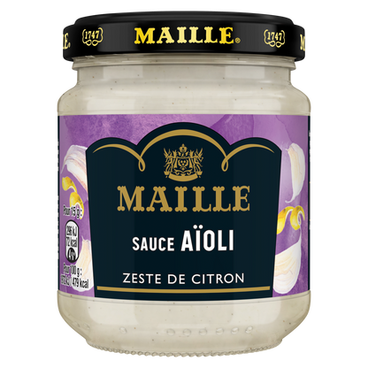 Maille Sauce Aïoli, Zeste de citron, 185g