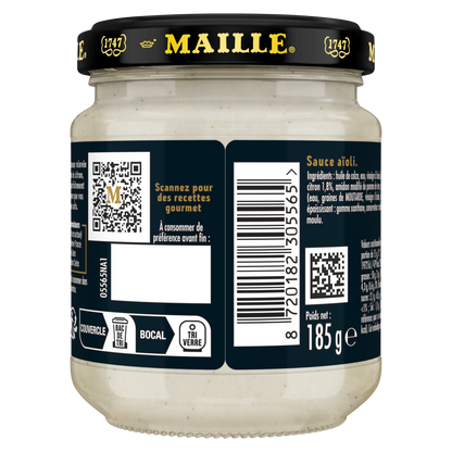 Maille Sauce Aïoli, Zeste de citron, 185g