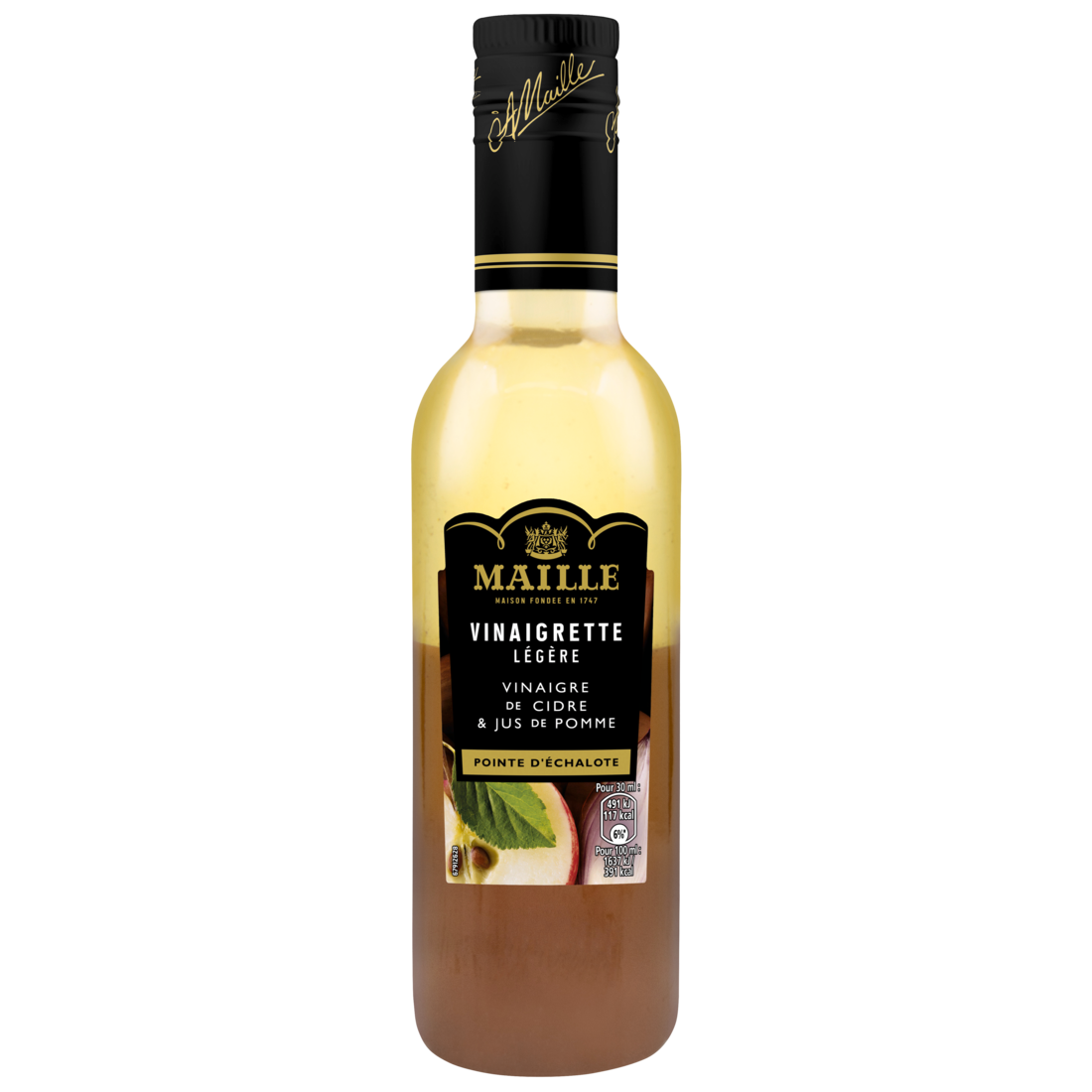 Vinaigrette Légère Vinaigre de Cidre Jus de Pomme Echalote 36 CL