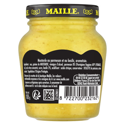 Moutarde Parmesan et Basilic, 108g